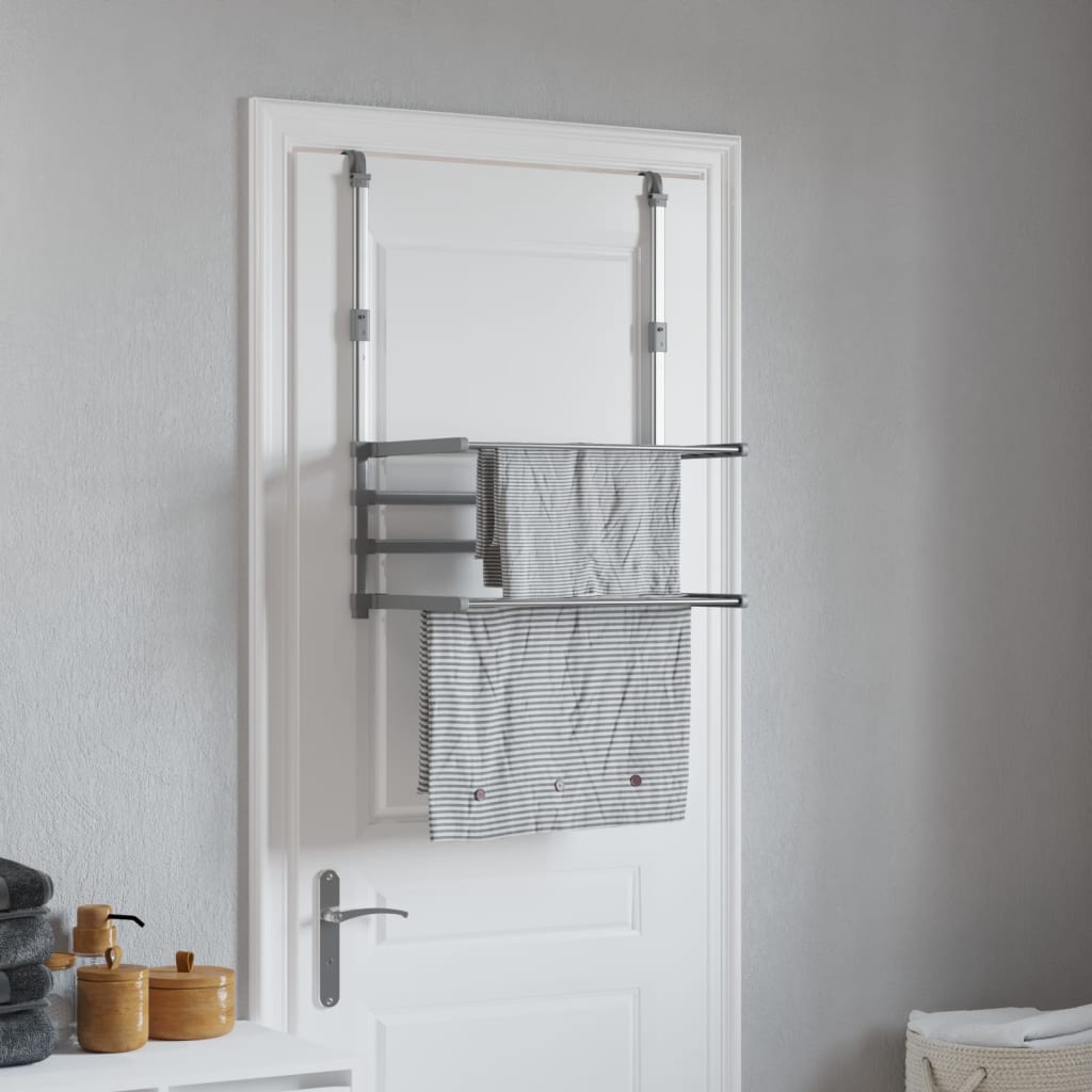Séchoir à linge pour balcon 54x25x42 cm Aluminium