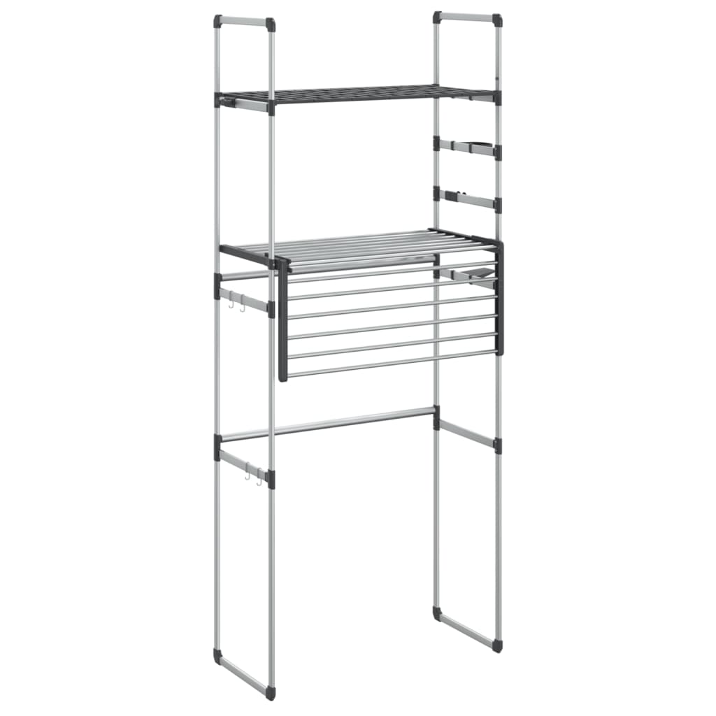 Washing Machine Shelf 77x52x192 cm Aluminum