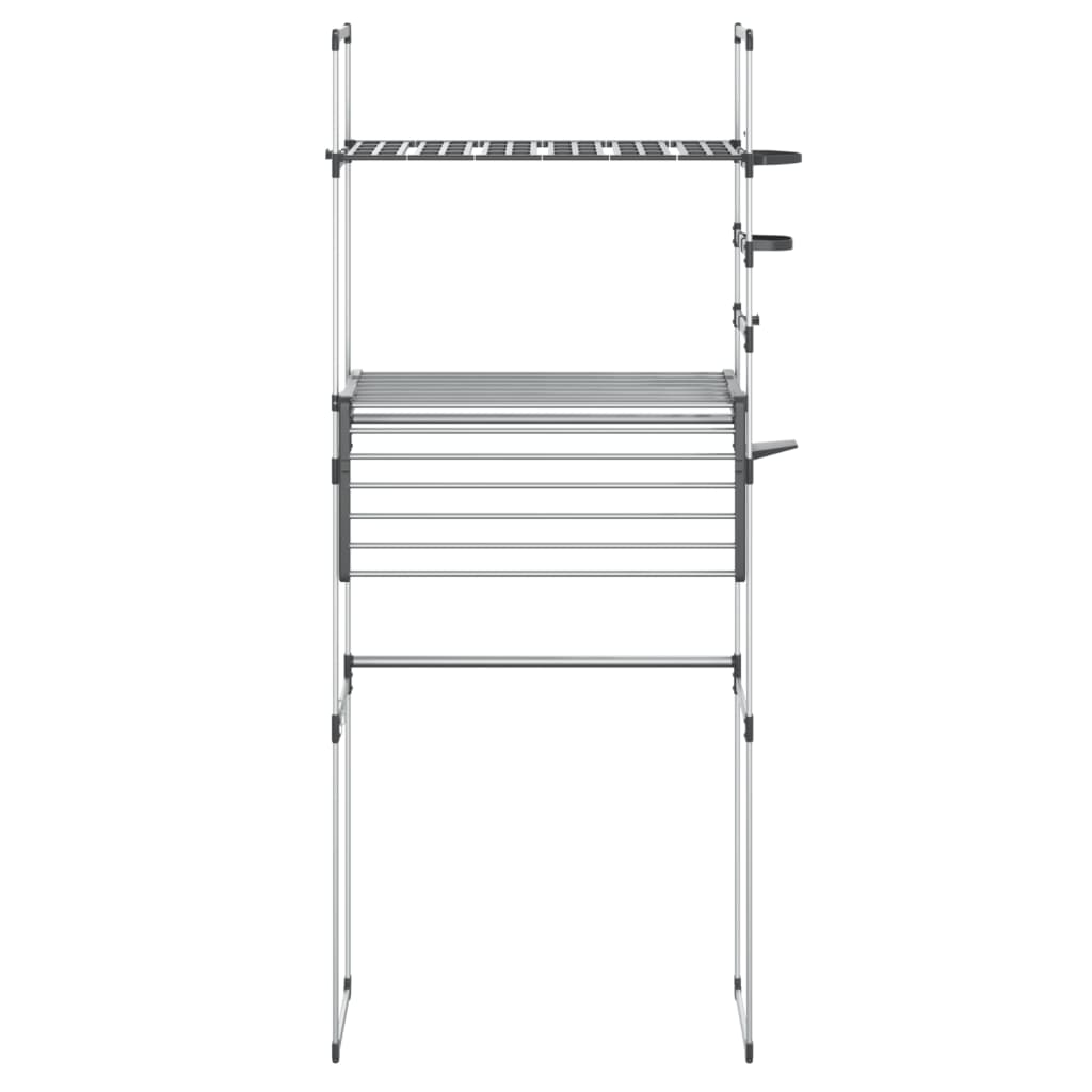 Washing Machine Shelf 77x52x192 cm Aluminum