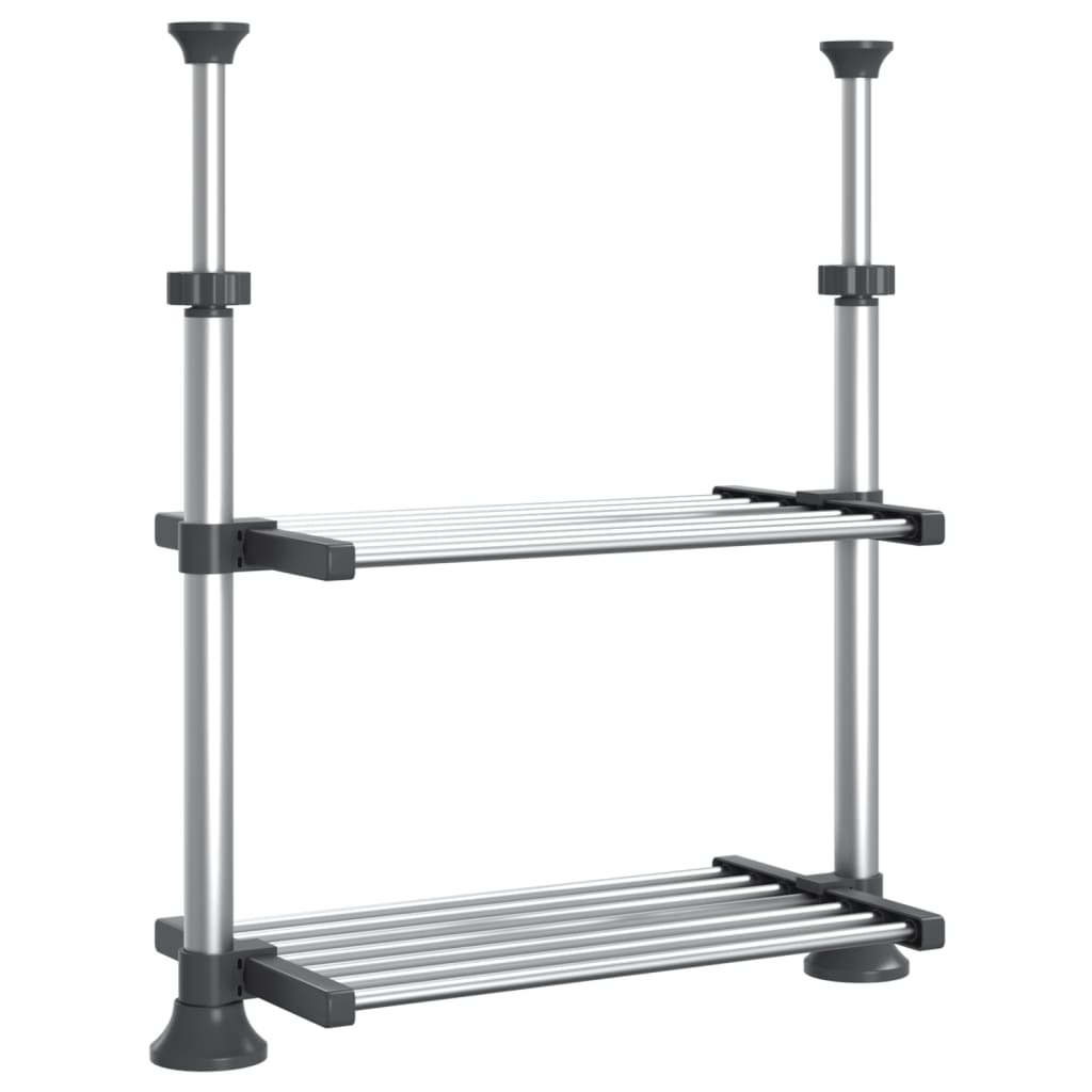 Étagère de cuisine 50x25x(50-70) cm aluminium
