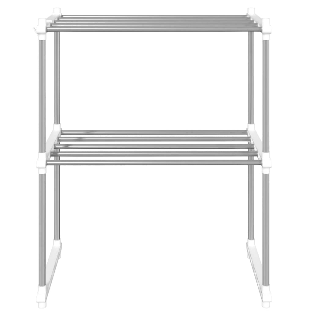 Mikrowellenregal Weiß 51x27x63 cm Aluminium