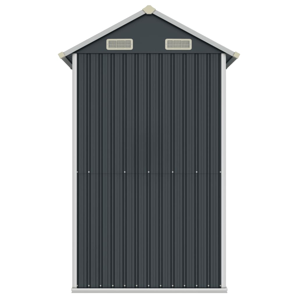 Gartenhaus Anthrazit 192x152,5x237 cm Verzinkter Stahl