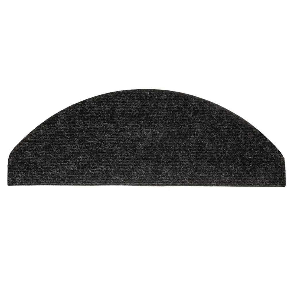 Stair Mats Self-Adhesive 10 pcs. Anthracite 65x22.5x3.5 cm