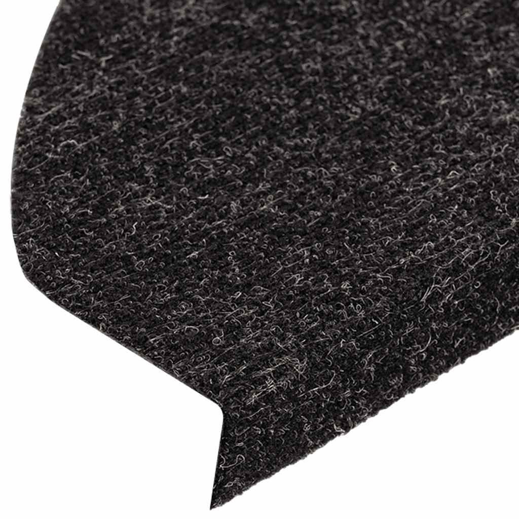Stair Mats Self-Adhesive 10 pcs. Anthracite 65x22.5x3.5 cm