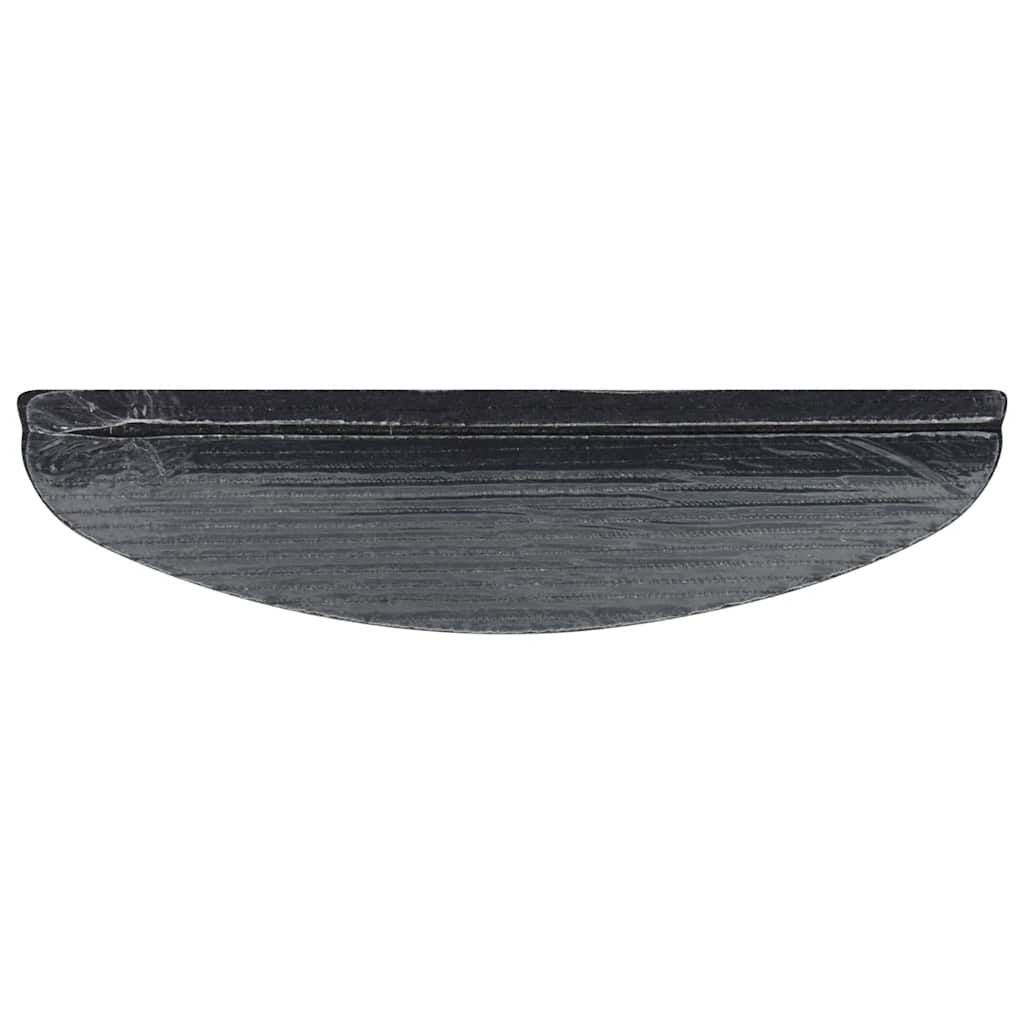 Stair Mats Self-Adhesive 10 pcs Black 56x17x3 cm