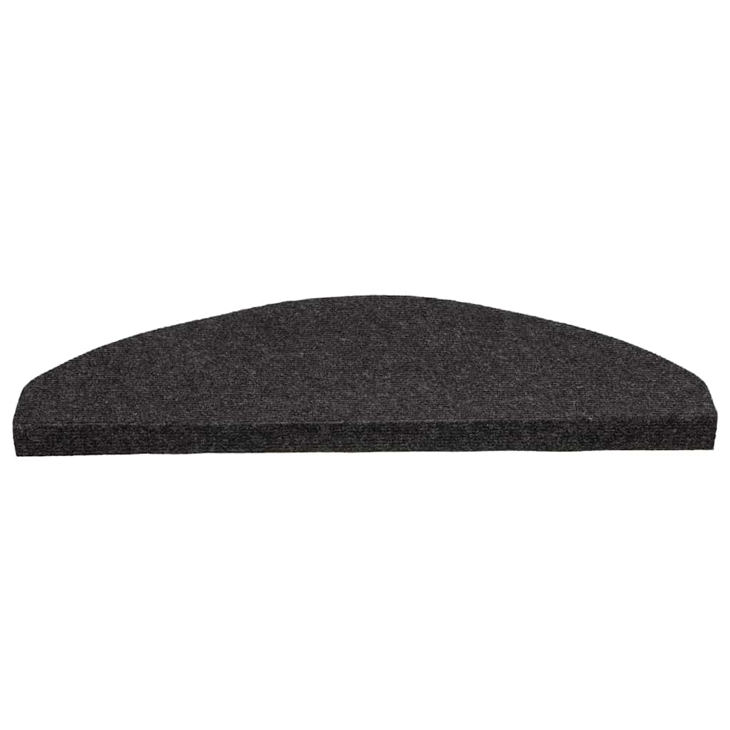 Stair Treads Self-Adhesive 10 pcs Black 65x22.5x3.5 cm