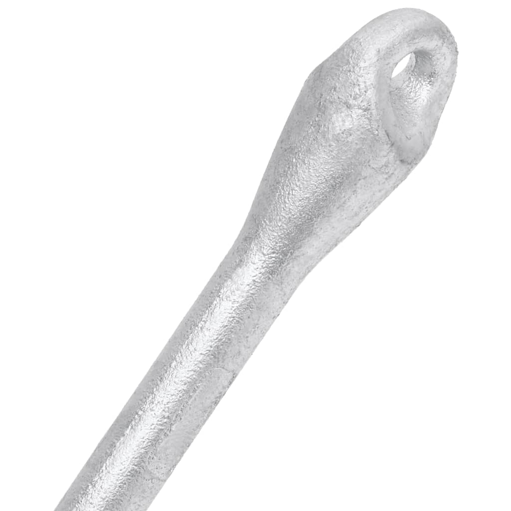 Ancre basculante argentée 4 kg, fonte galvanisée à chaud