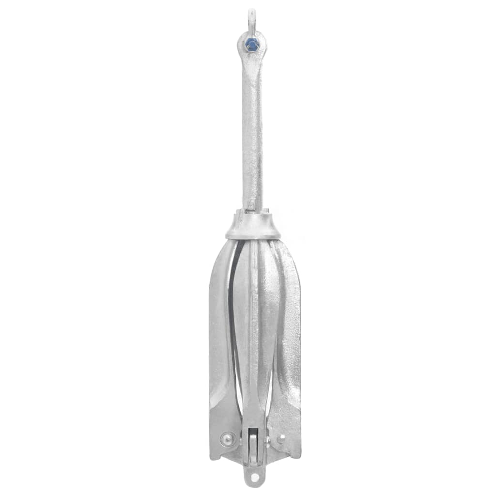 Ancre pliante avec cordage Argent 12 kg Fonte galvanisée à chaud