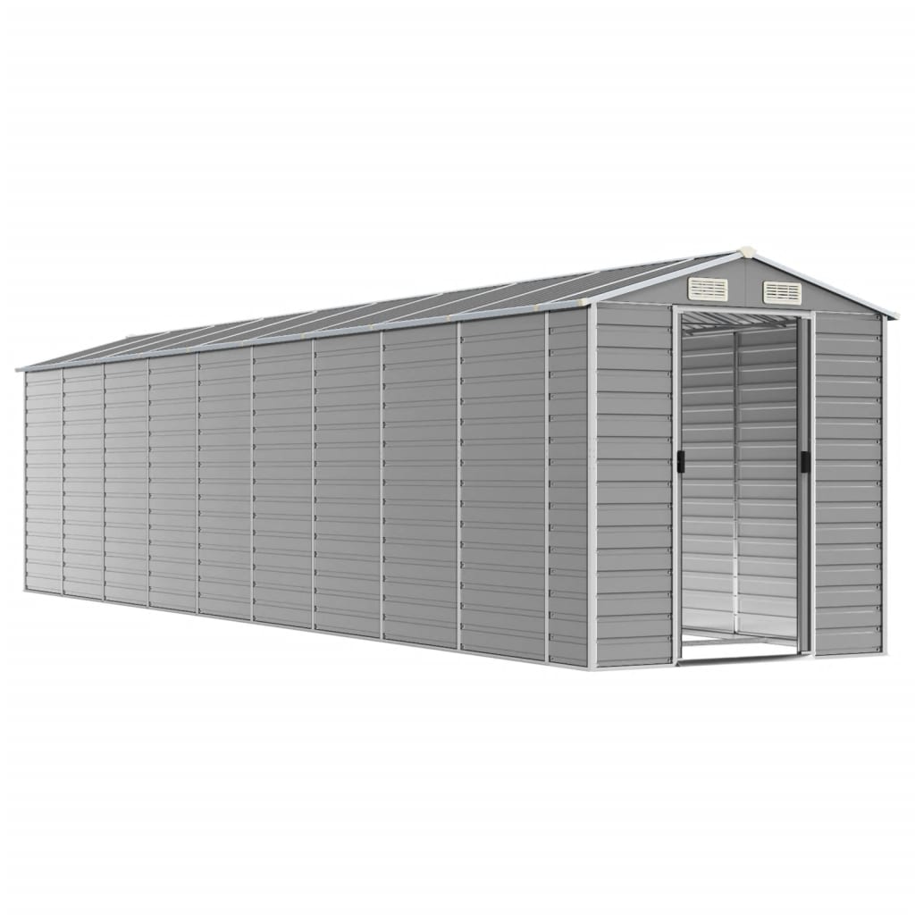 Gartenhaus Hellgrau 191 x 810 x 198 cm Verzinkter Stahl
