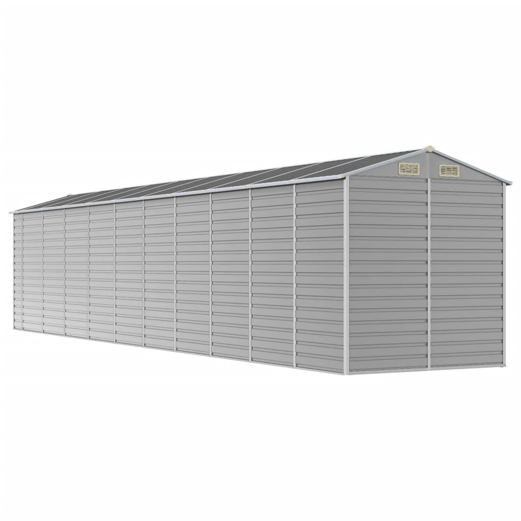 Gartenhaus Hellgrau 191x895x198 cm Verzinkter Stahl