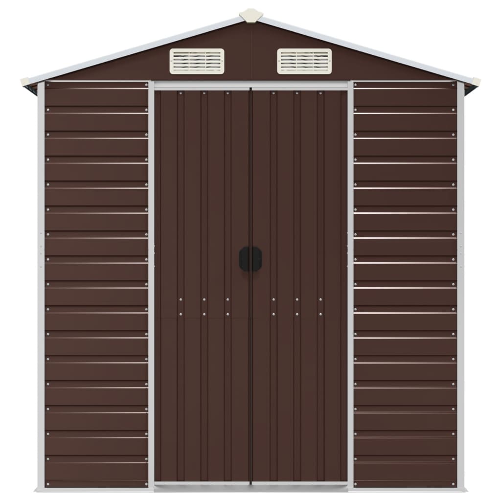 Gartenhaus Braun 191 x 215 x 198 cm Verzinkter Stahl