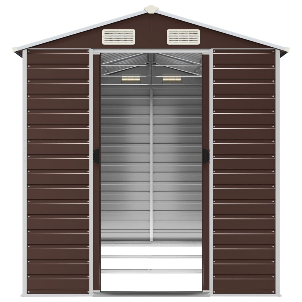 Gartenhaus Braun 191 x 300 x 198 cm Verzinkter Stahl