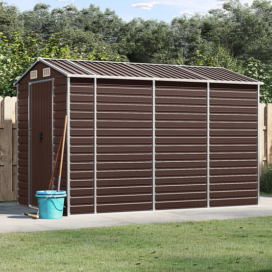 Gartenhaus Braun 191 x 300 x 198 cm Verzinkter Stahl