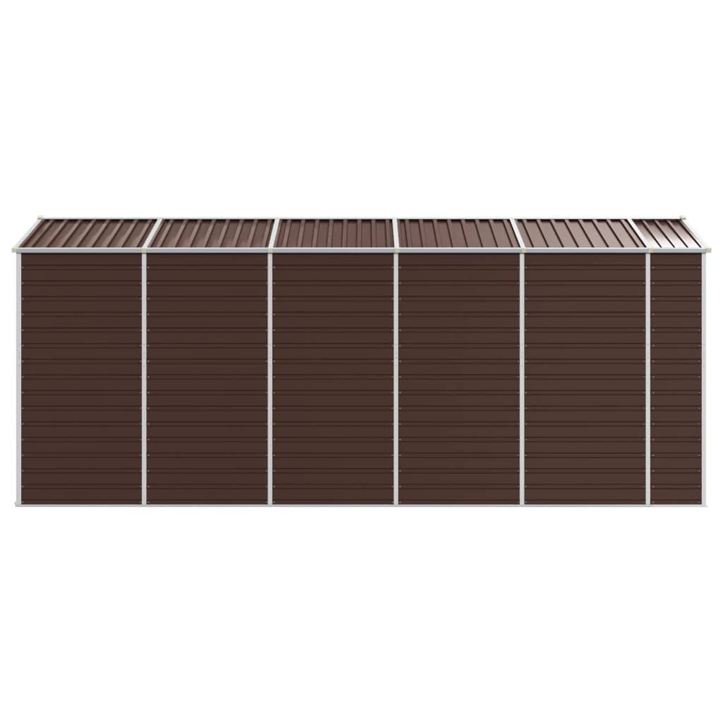 Gartenhaus Braun 191 x 470 x 198 cm Verzinkter Stahl
