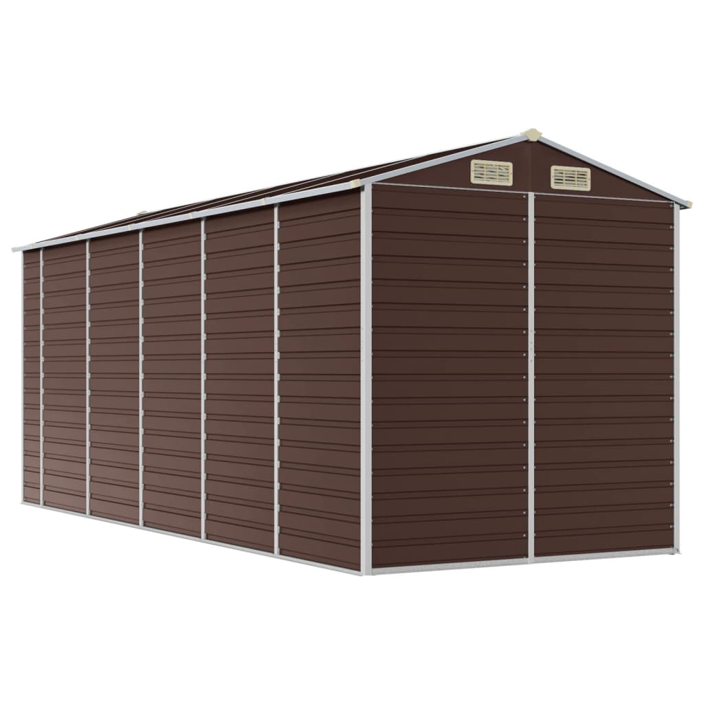 Gartenhaus Braun 191 x 470 x 198 cm Verzinkter Stahl