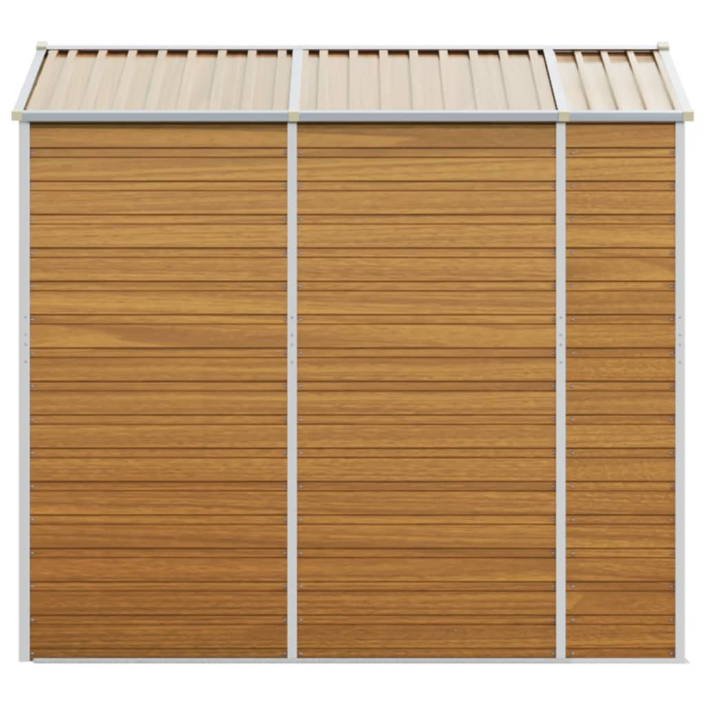 Gartenhaus Hellbraun 191 x 215 x 198 cm Verzinkter Stahl