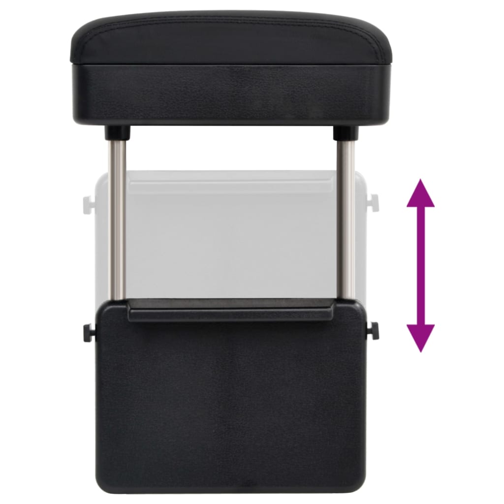 Car Armrest Universal Black 23x8x(30-38) cm ABS