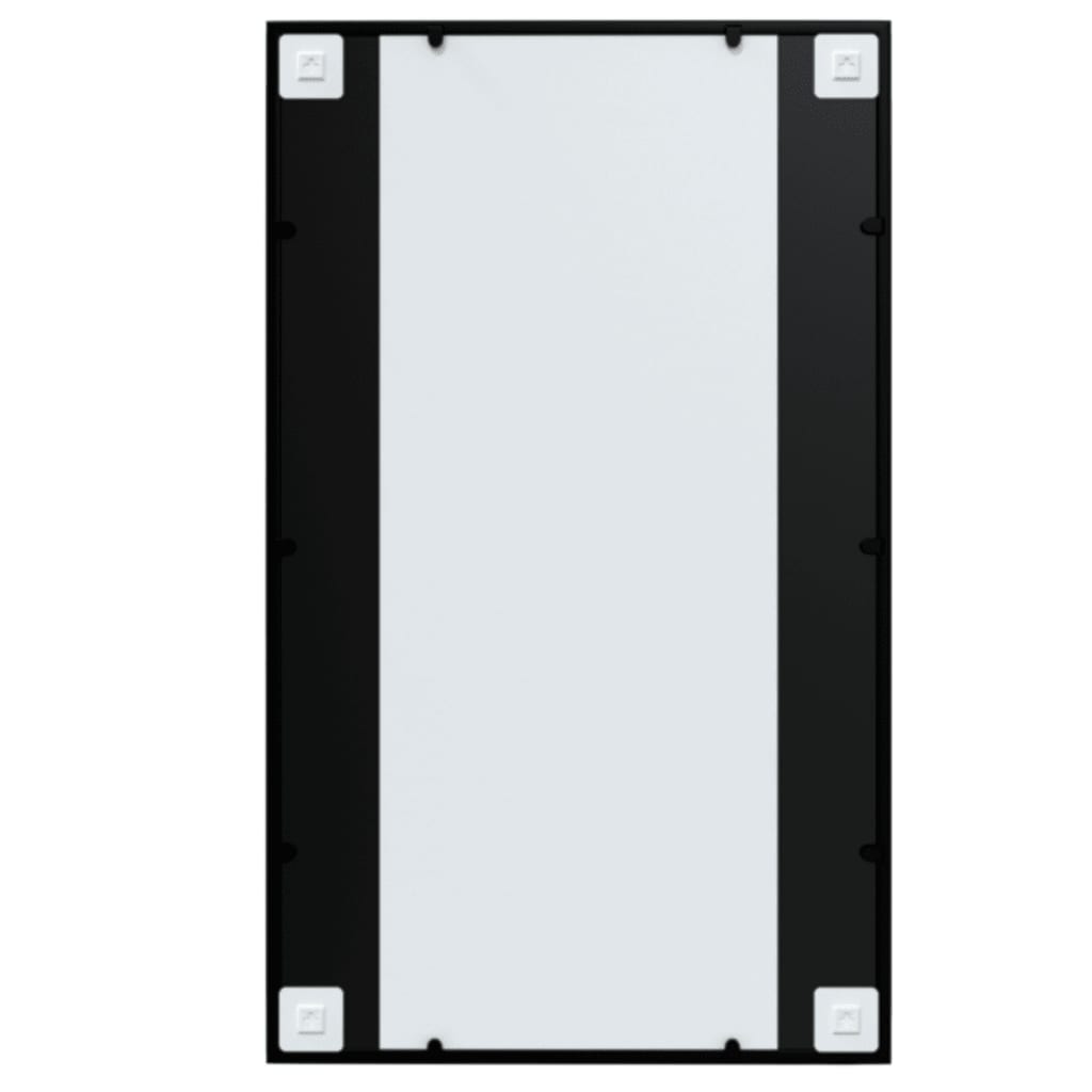 Miroir mural 4 pcs Noir 100x60 cm Métal