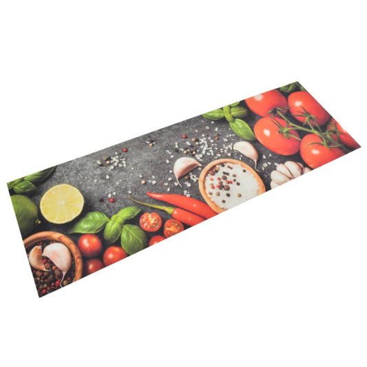 Washable Kitchen Runner Vegetable 60x180 cm Velvet