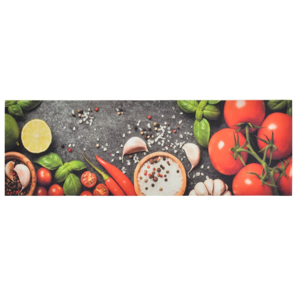 Washable Kitchen Runner Vegetable 60x180 cm Velvet