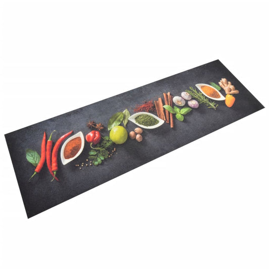 Washable Kitchen Rug Spices 60x180 cm Velvet