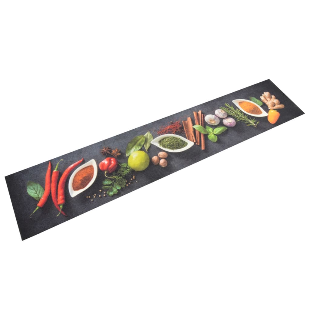 Tapis de cuisine lavable Épices 60x300 cm Velours