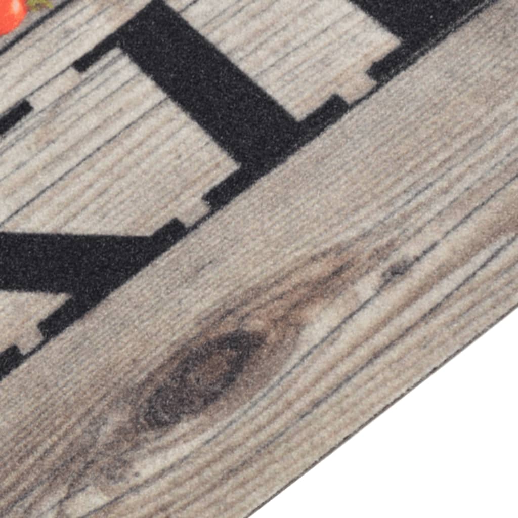 Kitchen Runner Washable Cooking Grey 60x300 cm Velvet