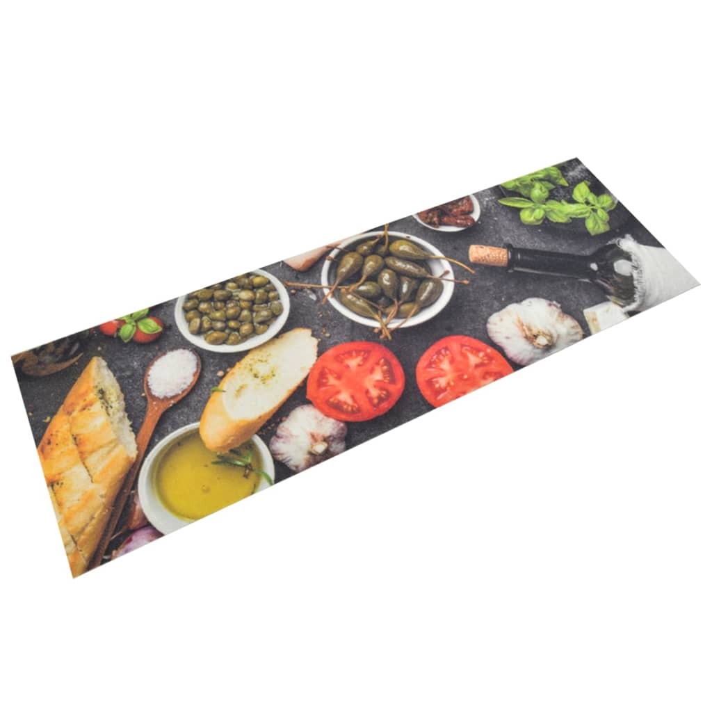 Washable Kitchen Rug Wine & Dine 60x180 cm Velvet