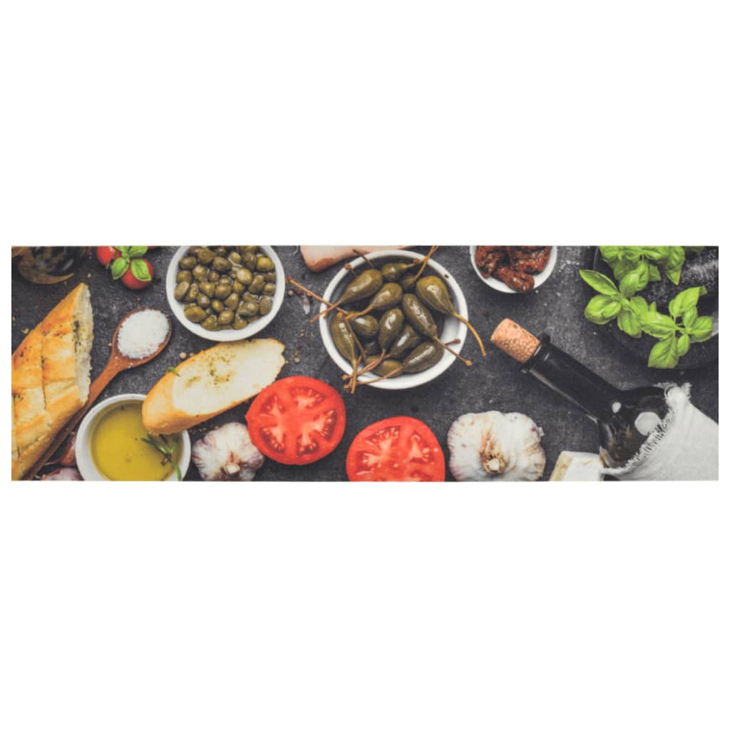 Washable Kitchen Rug Wine & Dine 60x180 cm Velvet