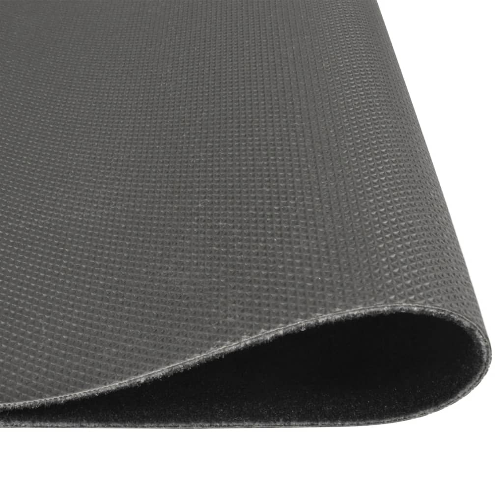 Washable Kitchen Runner Black 60x300 cm Velvet