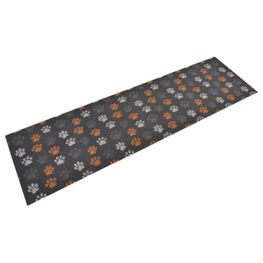 Washable Kitchen Runner Paws 45x150 cm Velvet