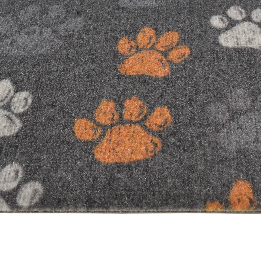 Washable Kitchen Runner Paws 60x300 cm Velvet
