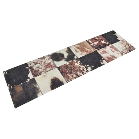 Washable Kitchen Rug Animal Fur 45x150 cm Velvet