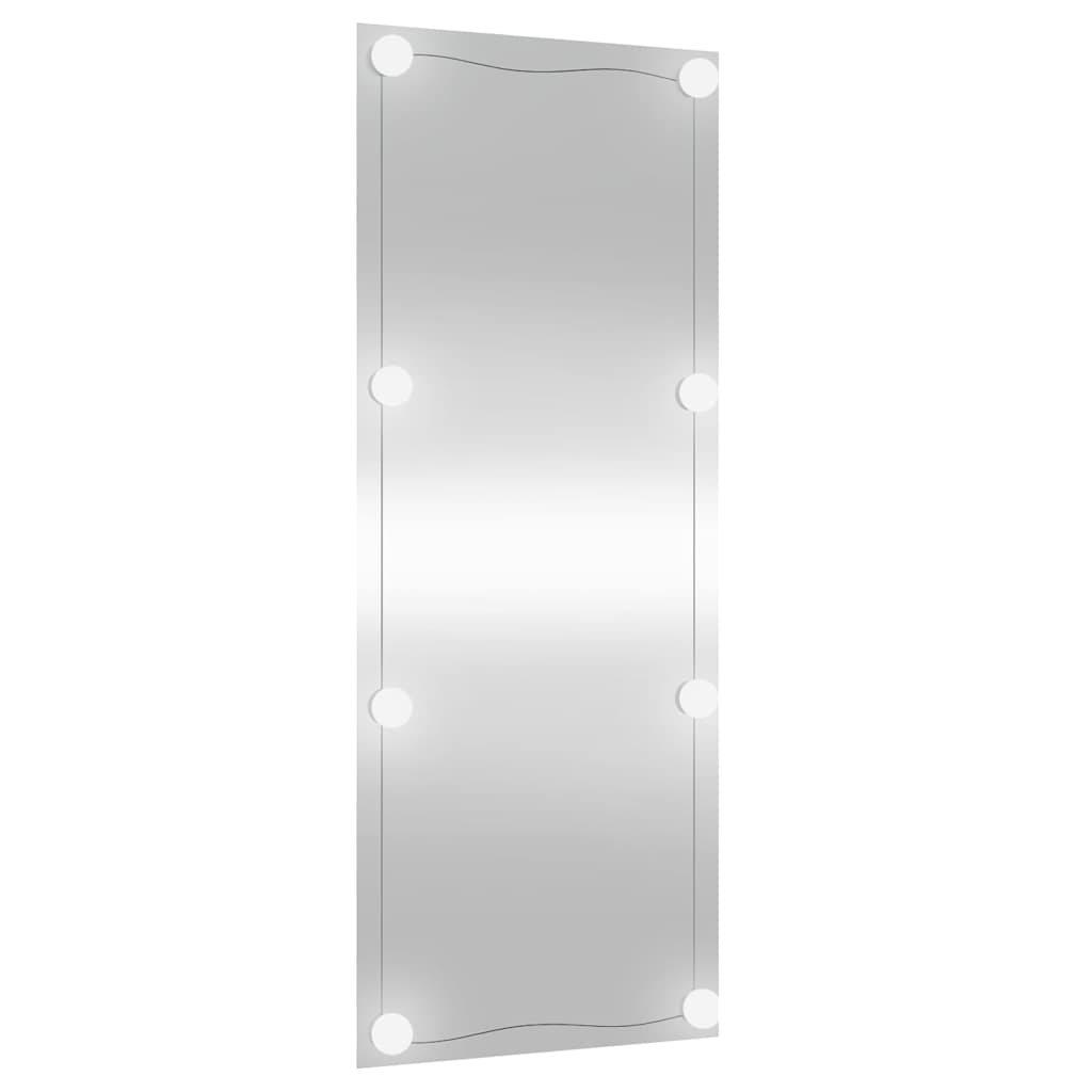 Miroir mural avec éclairage LED 40x100 cm Verre Rectangulaire