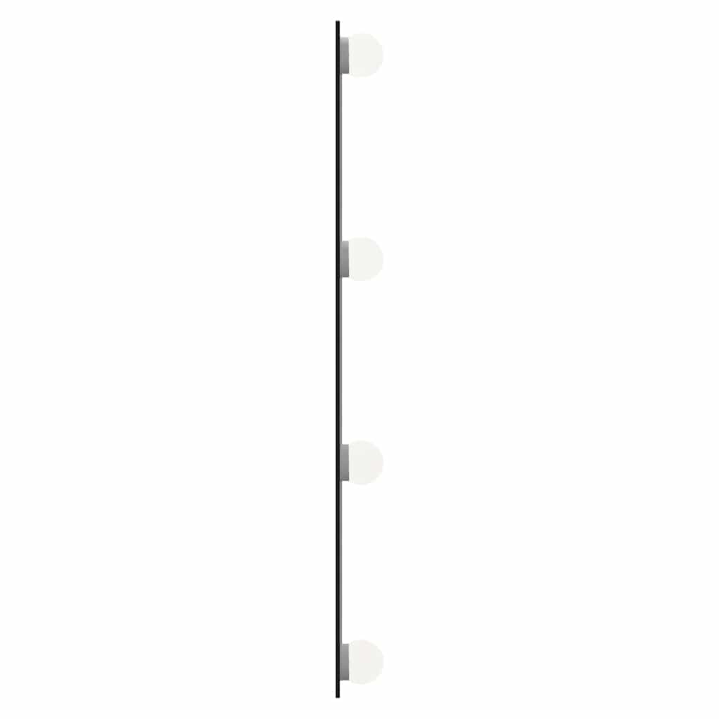 Wall Mirror with LED Lights 50x60 cm Glass Rectangular