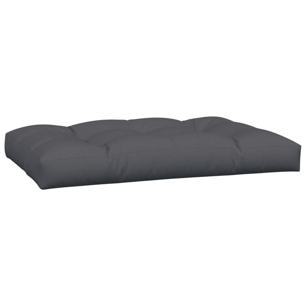 Coussins de palette 7 pièces anthracite tissu