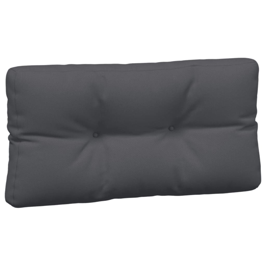 Coussins de palette 7 pièces anthracite tissu
