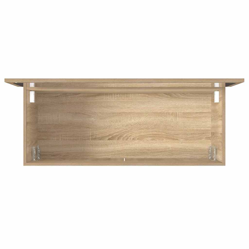 Badschrank mit Spiegel Sonoma-Eiche Holzwerkstoff