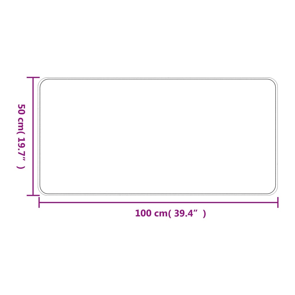 Chemin de couloir aspect sisal Platina 50x100 cm