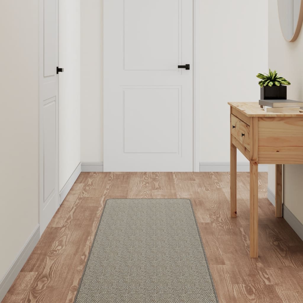 Tapis de couloir aspect sisal Platina 50x300 cm