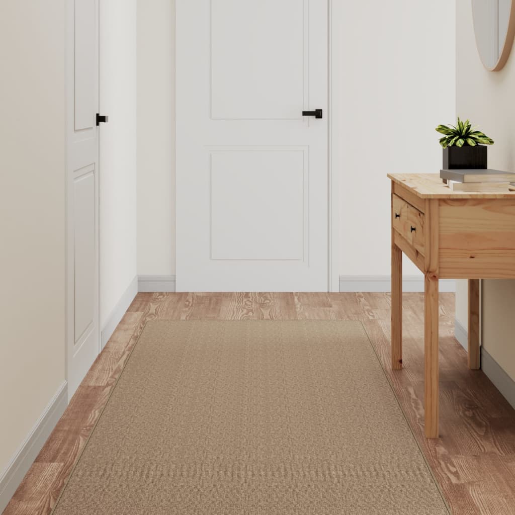Sisal-Look Runner Rug Sand 80x300 cm
