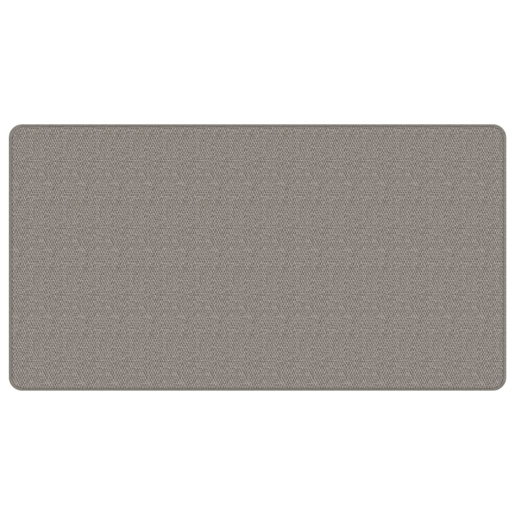 Tapis de couloir aspect sisal argenté 80x150 cm