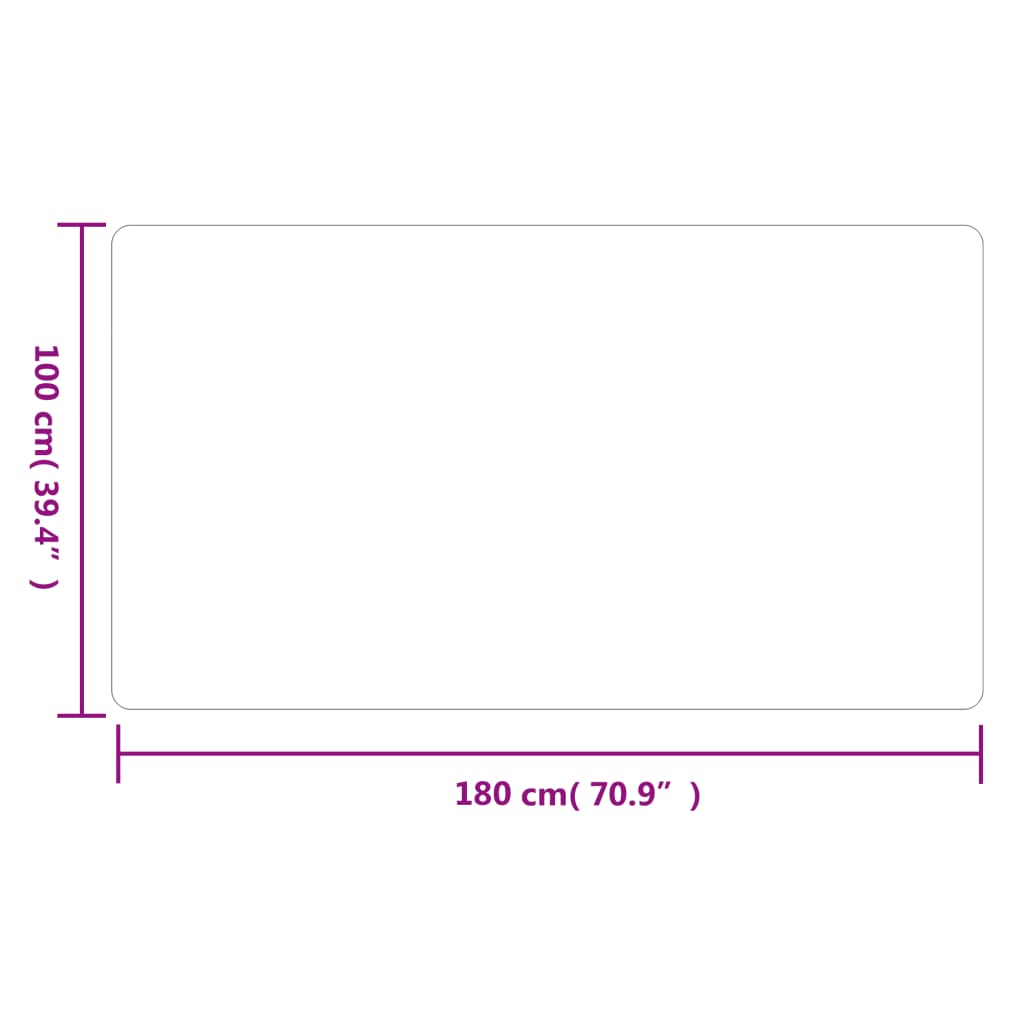 Tapis de couloir gris 100x180 cm