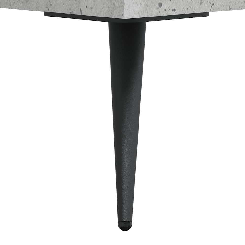 Desk Concrete Gray 140x50x75 cm Engineered Wood