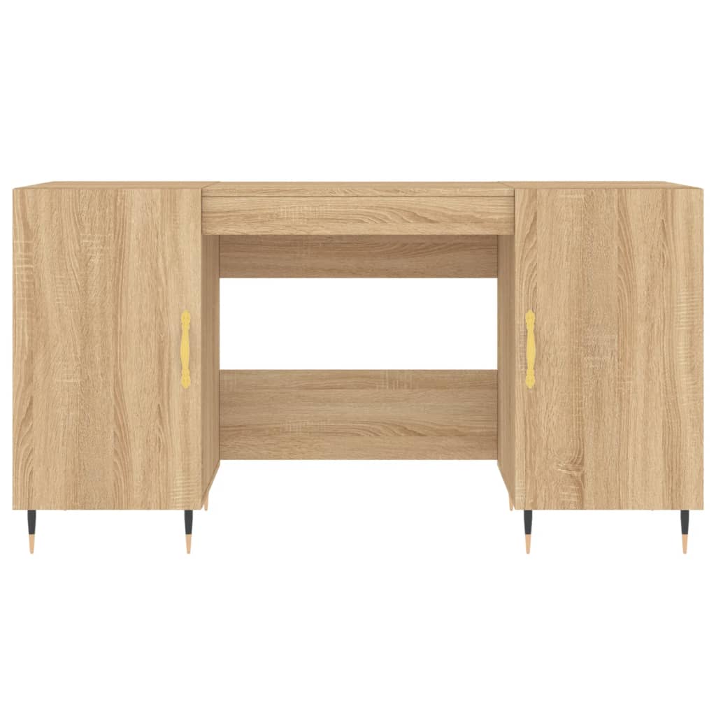 Bureau chêne Sonoma 140x50x75 cm panneau de particules
