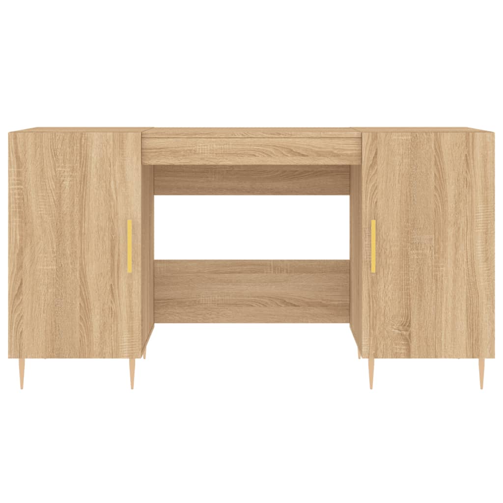 Bureau chêne Sonoma 140x50x75 cm panneau de particules