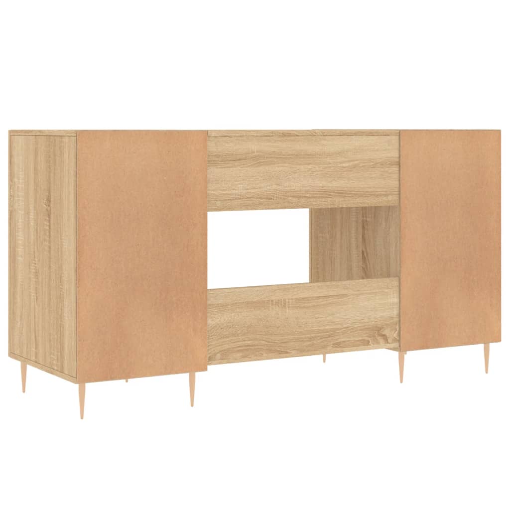 Bureau chêne Sonoma 140x50x75 cm panneau de particules