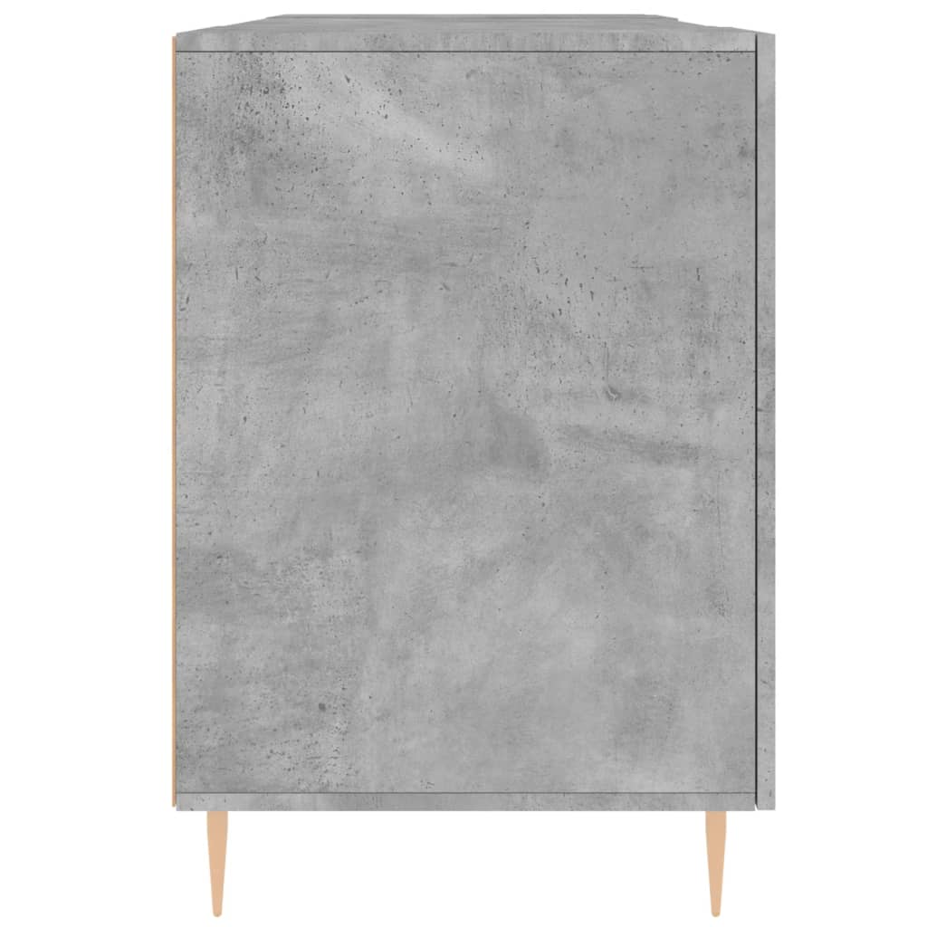 Desk Concrete Gray 140x50x75 cm Engineered Wood
