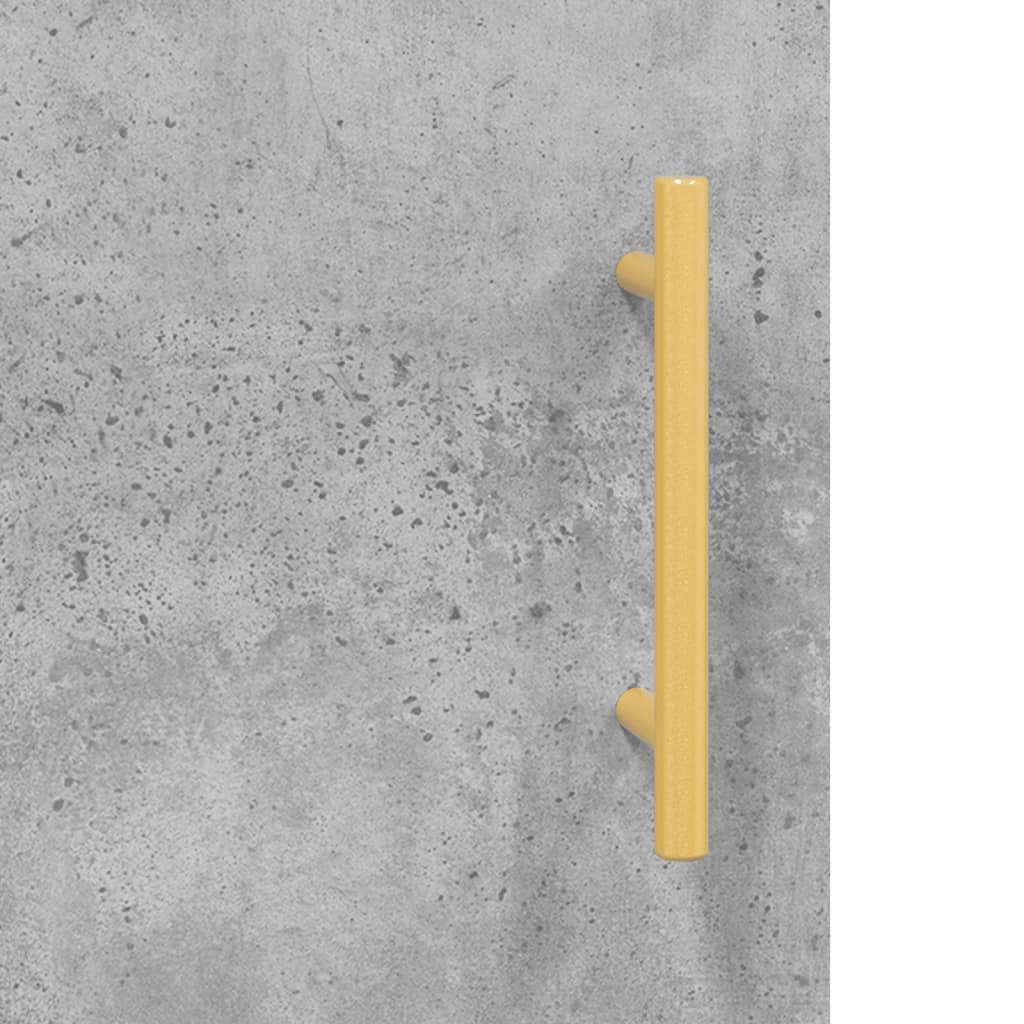 Desk Concrete Gray 140x50x75 cm Engineered Wood