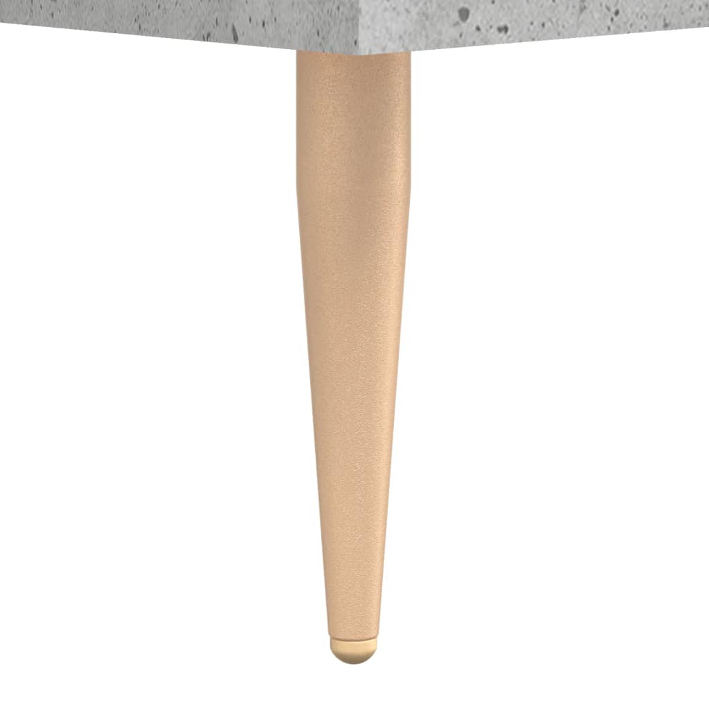 Desk Concrete Gray 140x50x75 cm Engineered Wood